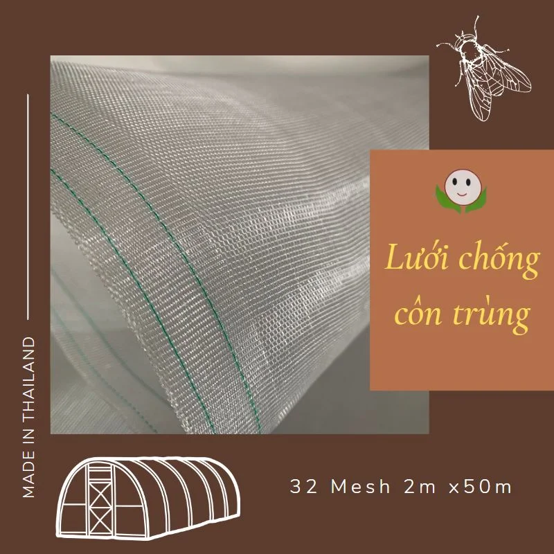 Lưới chống côn trùng Thái Lan 32 mesh x2m