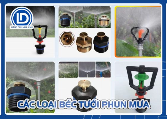 Khám phá các loại béc tưới phun mưa