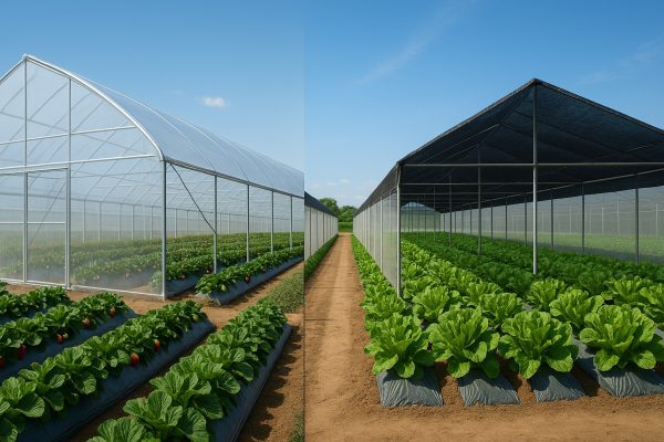 So sánh chi phí xây dựng nhà kính và nhà lưới