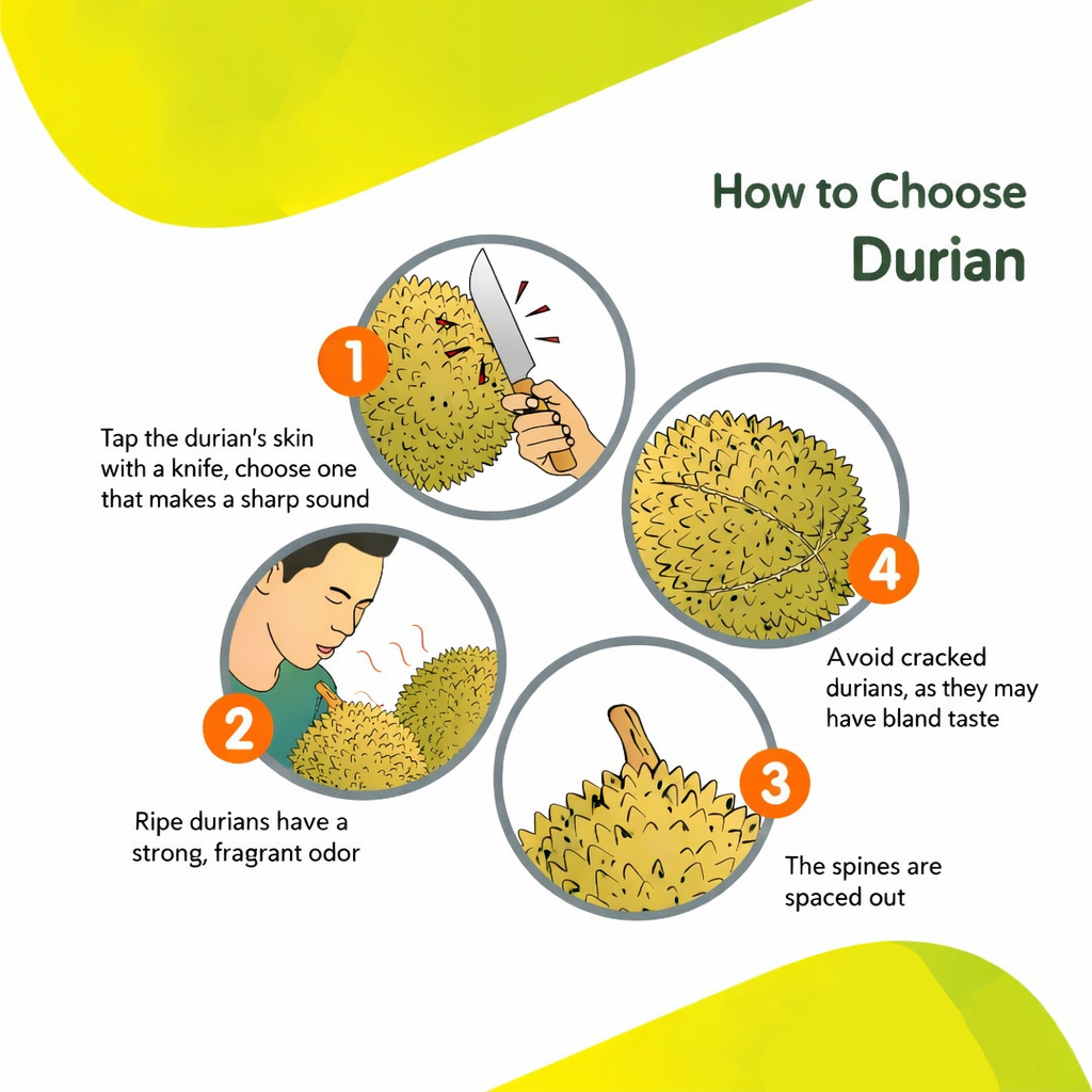 Cách chọn sầu riêng chín