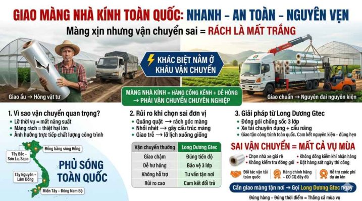 Dịch vụ giao màng nhà kính toàn quốc